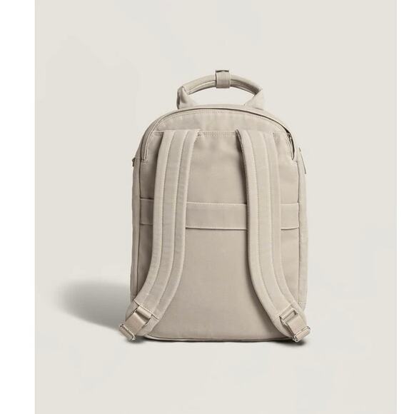 NWOT DAY OWL Unisex Recycled Backpack Pro Slim 14” Laptop Beige/Pink Canvas - Picture 8 of 15